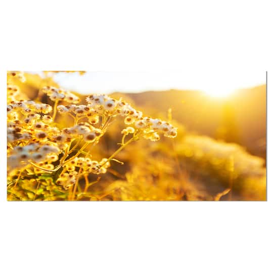 Designart - Bright Yellow Rural Garden Flowers